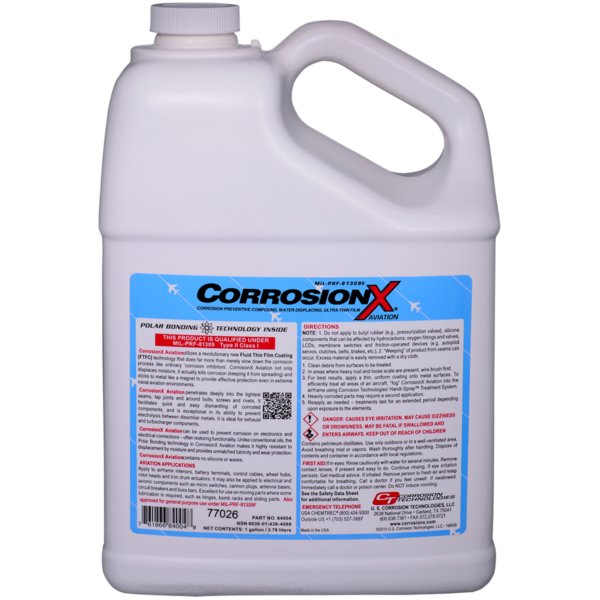CorrosionX® Aviation premium multifunctional oil Aviation Plastic-Canister 1 Gallon (3,785 Liter)
